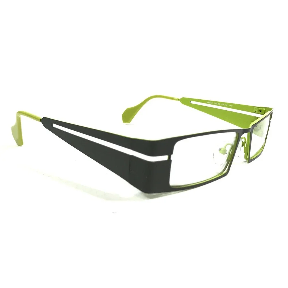 Iyoko-Inyake Eyeglasses Frames IY572 Col.53 Grey Green Rectangular 50-19-140